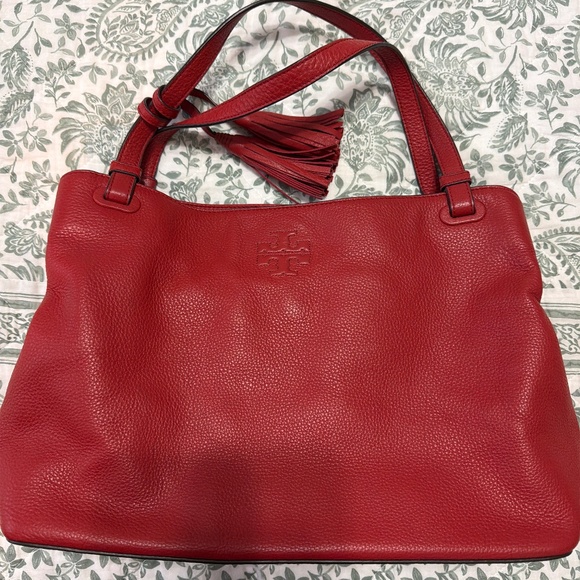Tory Burch Red Handbag - Picture 1 of 4